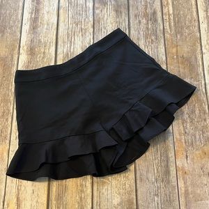 Zara Trafaluc Shorts Size M Black Womens' Flounce Bottom